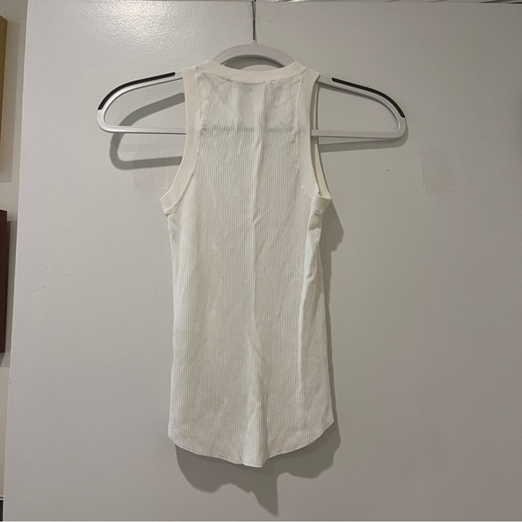 Zara Ribbed Tank Top White Women's Size Small - Picture 3 of 6